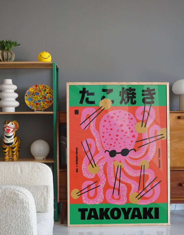TAKOYAKI Art Print - A4 Size