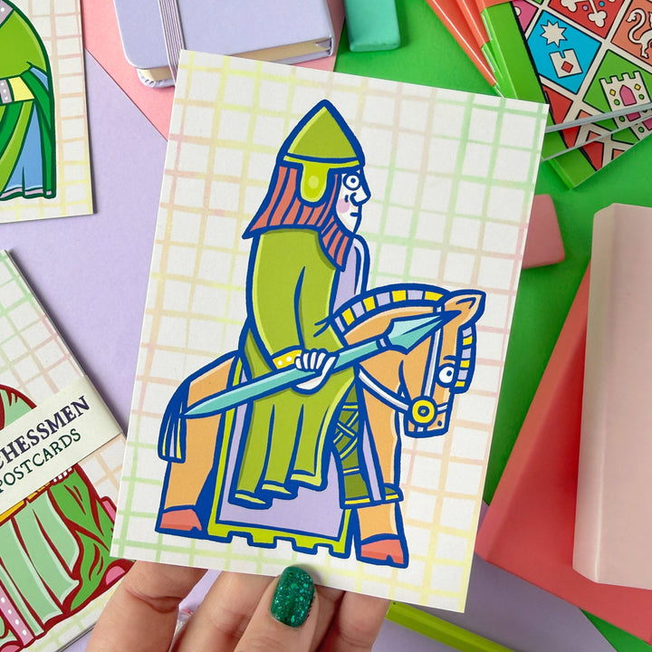 Set of 6 Lewis Chessmen Postcards