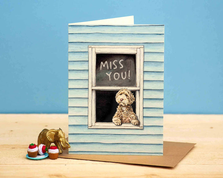Miss You Dog Card
