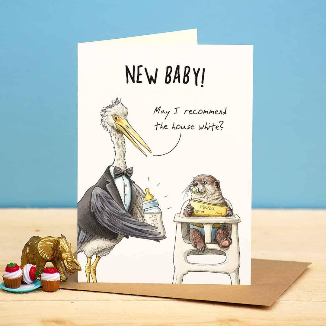 House White - New Baby Card