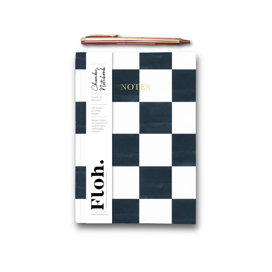 Espresso (Checkerboard) A5 Chunky Notebook