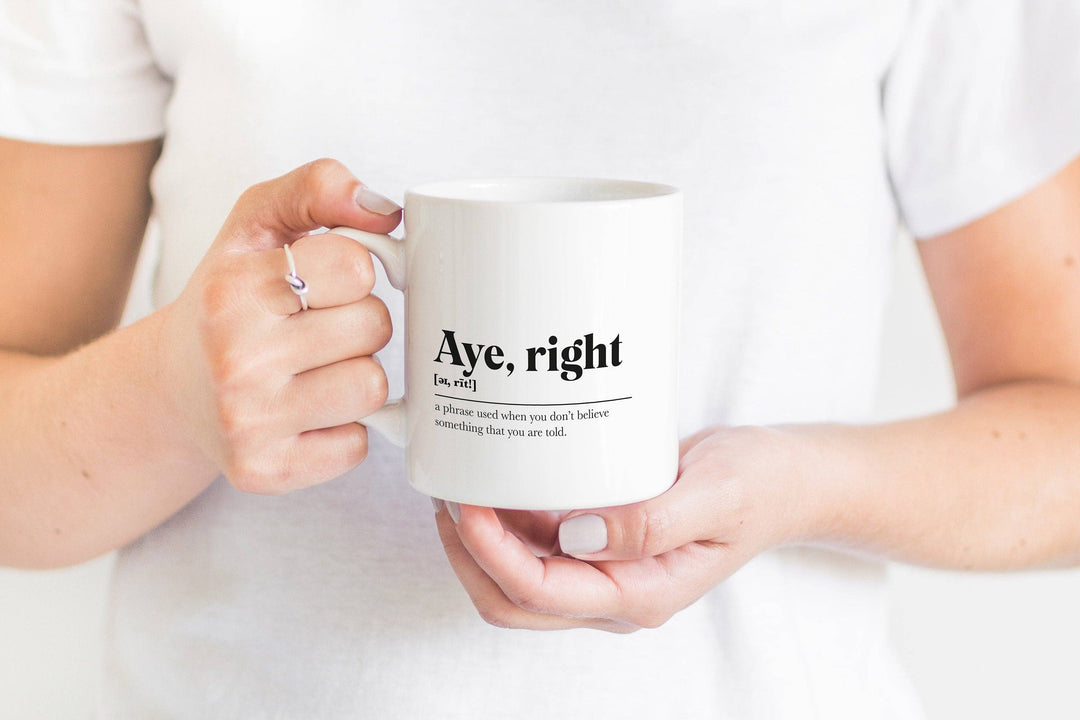 Aye, right Mug