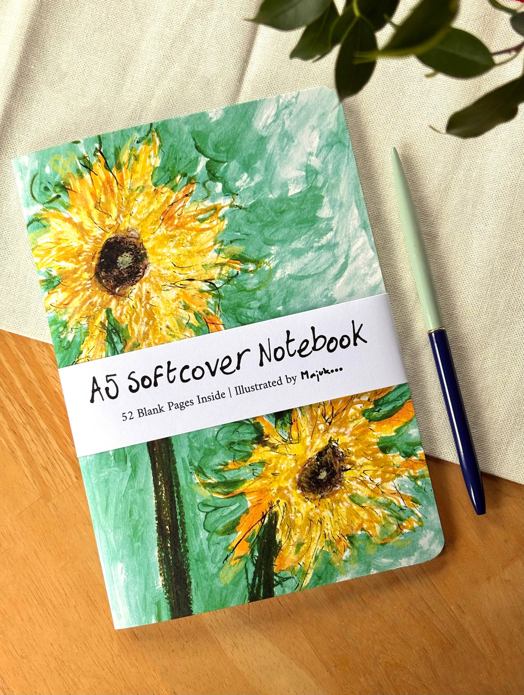 Sunflowers A5 Softcover Notebook