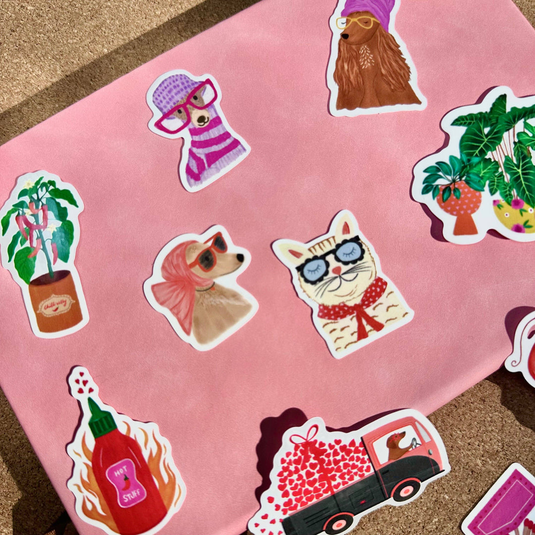 Hot Stuff Chilli Vinyl Sticker