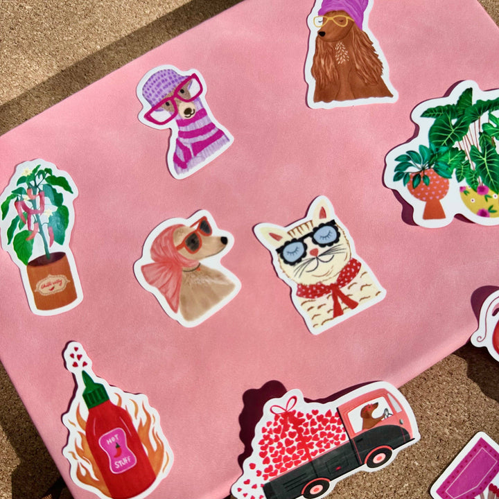 Hot Stuff Chilli Vinyl Sticker