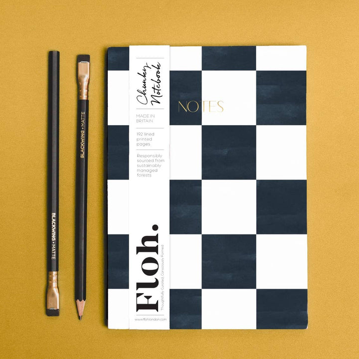 Espresso (Checkerboard) A5 Chunky Notebook