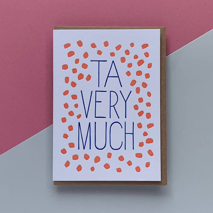 TA VERY MUCH Greeting Card