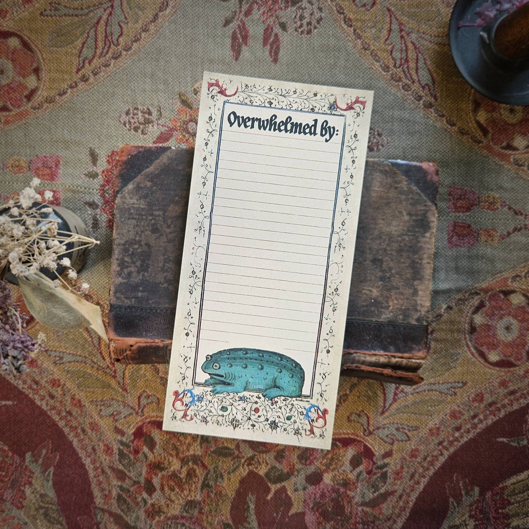 Notepad – Overwhelmed Medieval Frog