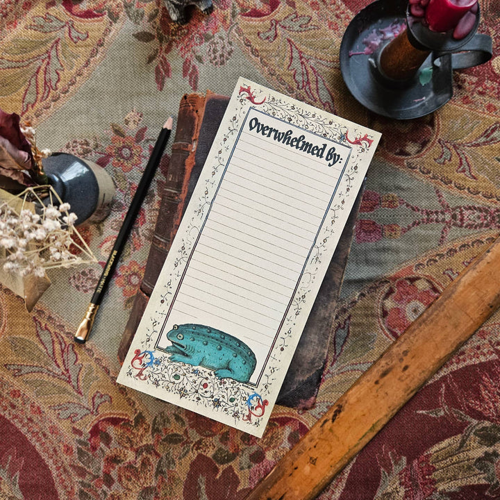 Notepad – Overwhelmed Medieval Frog