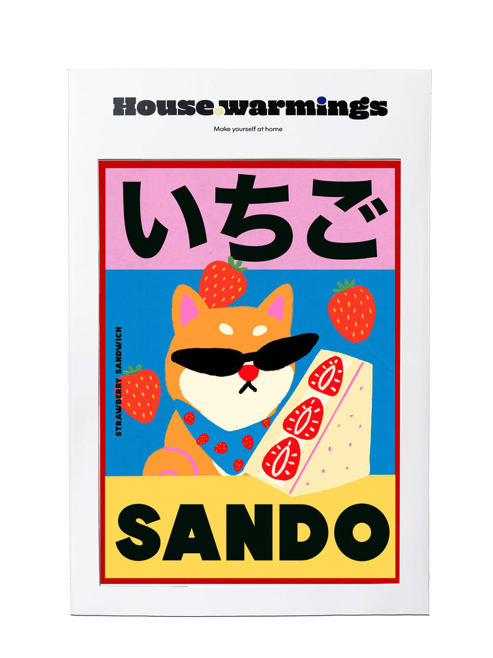 SANDO STRAWBERRY Art Print - A4 Size