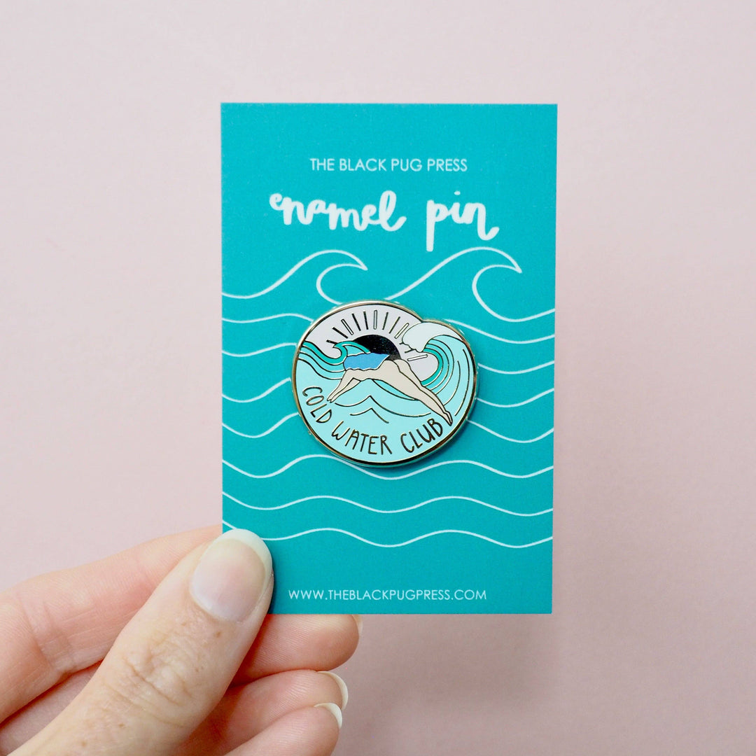Cold Water Club Wild Swimming Enamel Pin