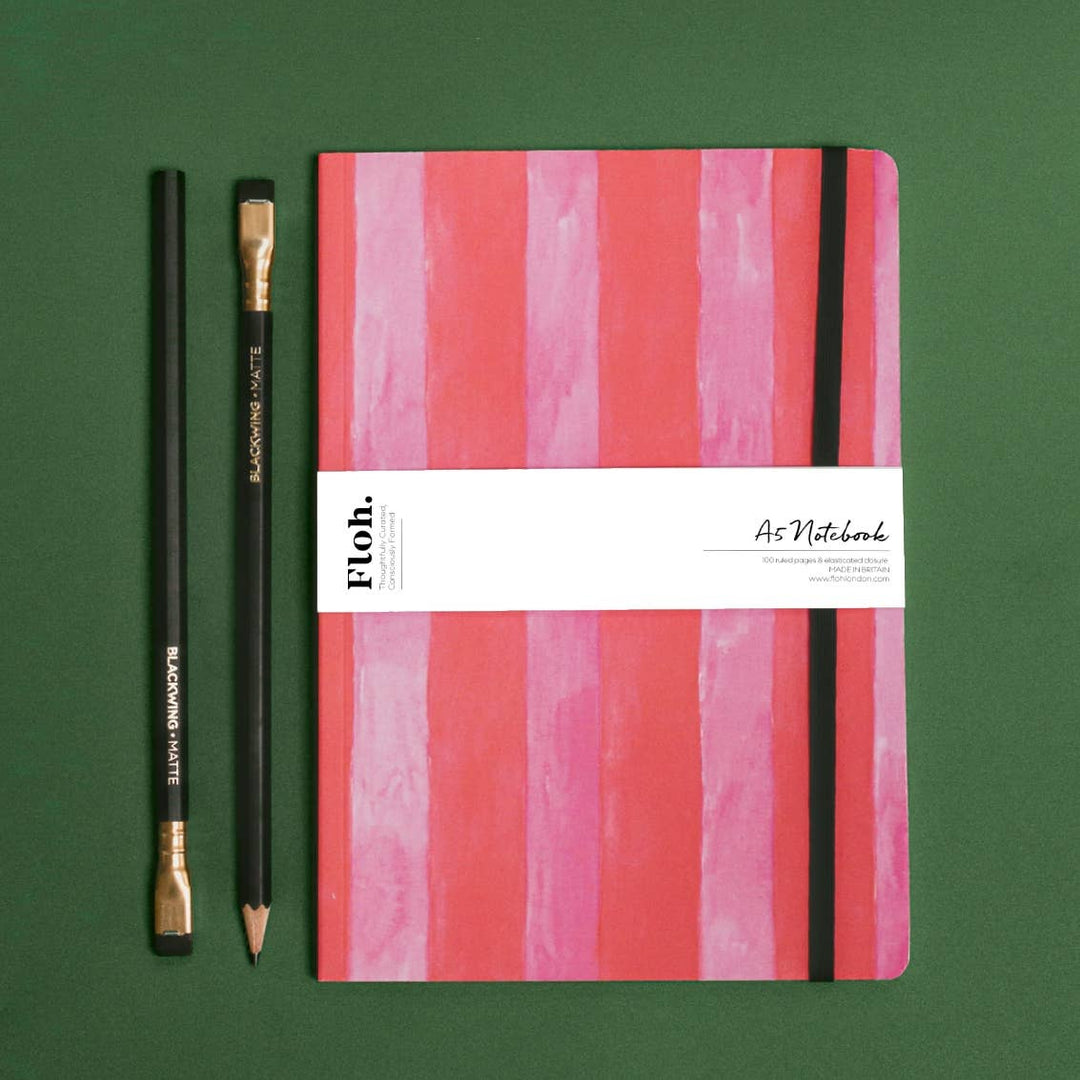 Watermelon (Stripes) A5 Lined Notebook