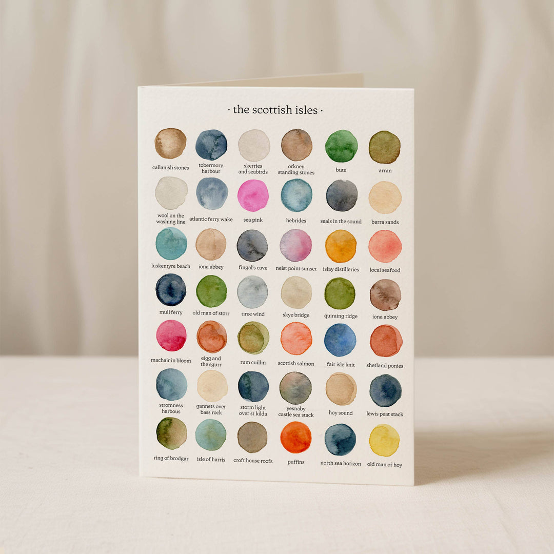 The Colours of The Scottish Isles Greetings Card