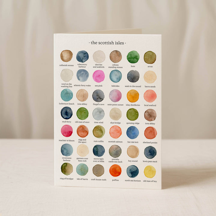 The Colours of The Scottish Isles Greetings Card