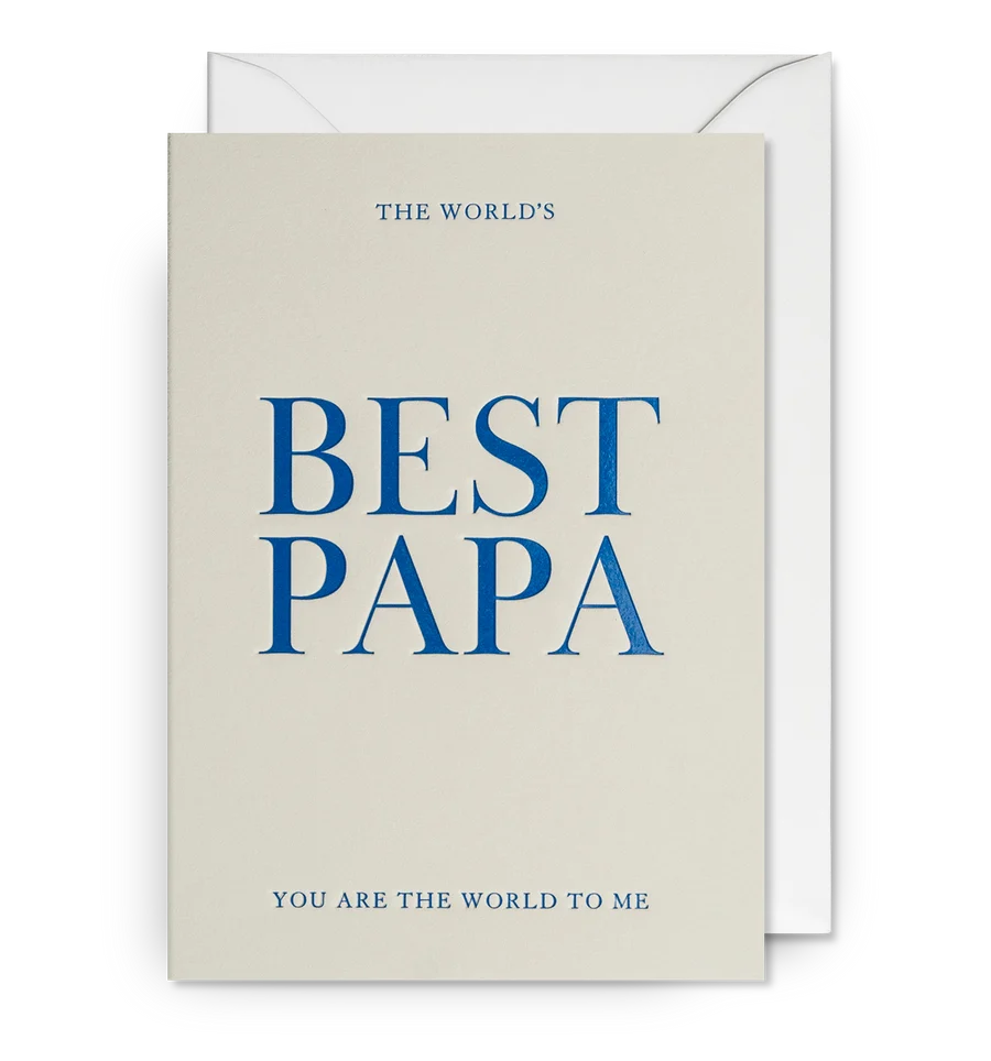 Best Papa You are the World to Me Greeting Card