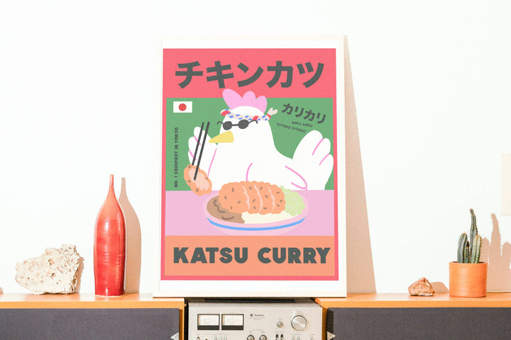 KATSU CURRY CHICKEN Art Print - A4 Size