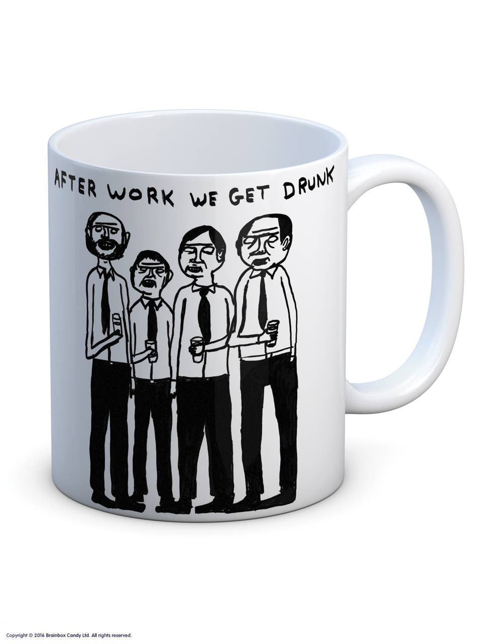 After Work Get Drunk - David Shrigley Mug