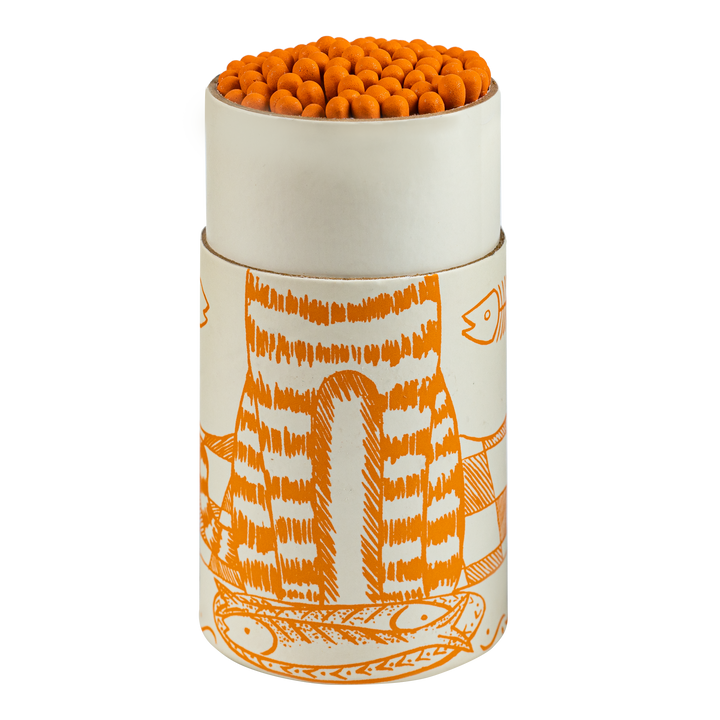 Cat and Mackerel - Large Cylinder Matches