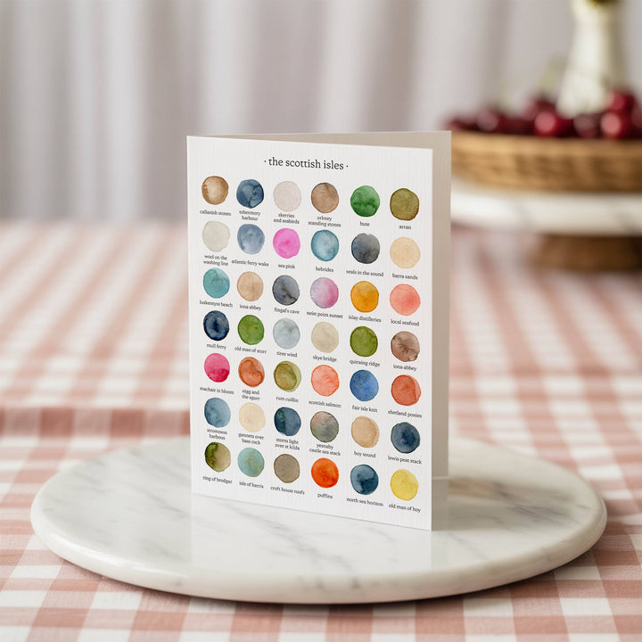 The Colours of The Scottish Isles Greetings Card