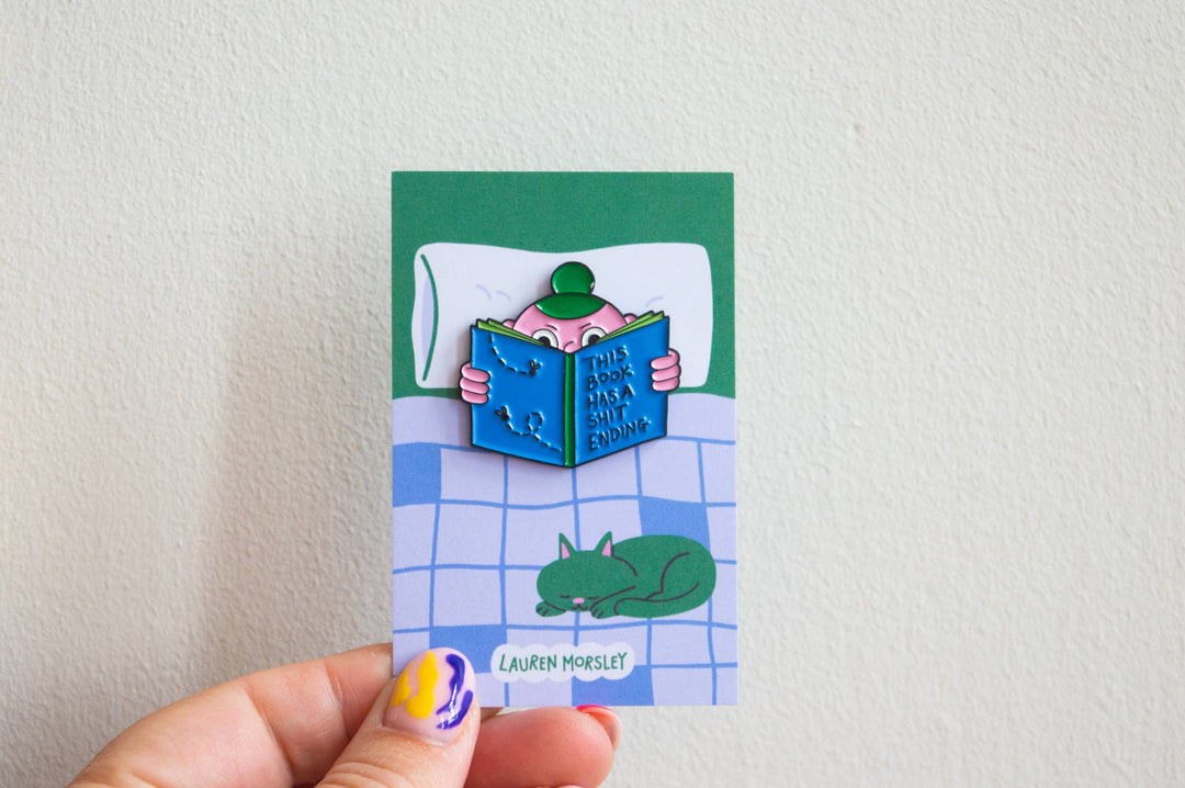 This Book Has A Sh*t Ending Enamel Pin