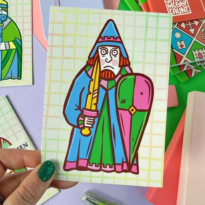 Set of 6 Lewis Chessmen Postcards