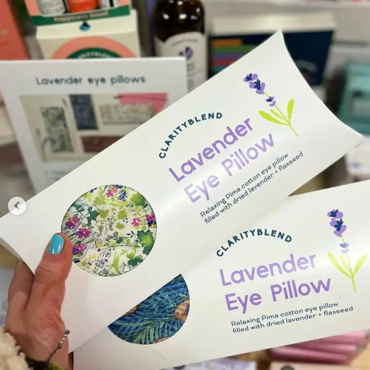 Relaxation Lavender Eye Pillow Blue Umbrella Pattern