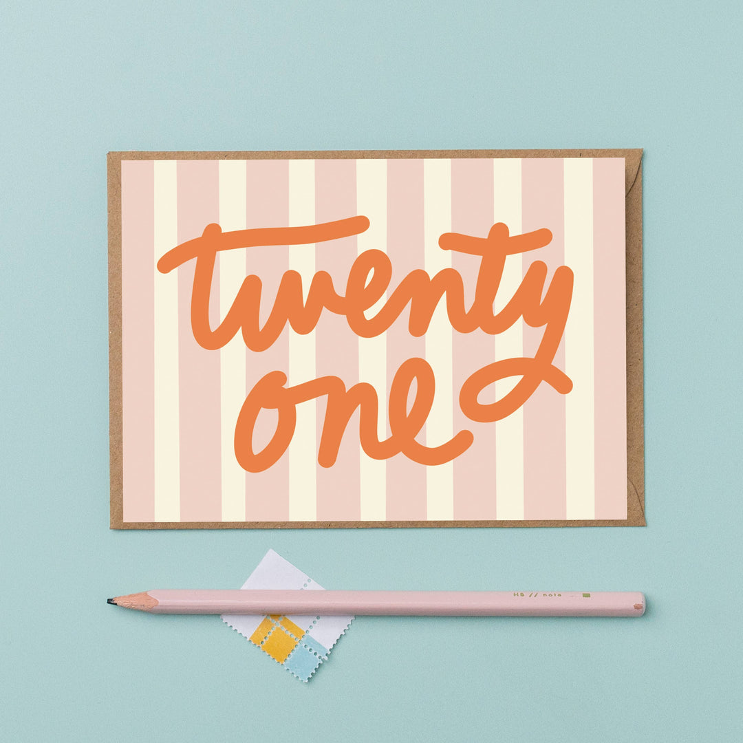 Twenty One Birthday Card