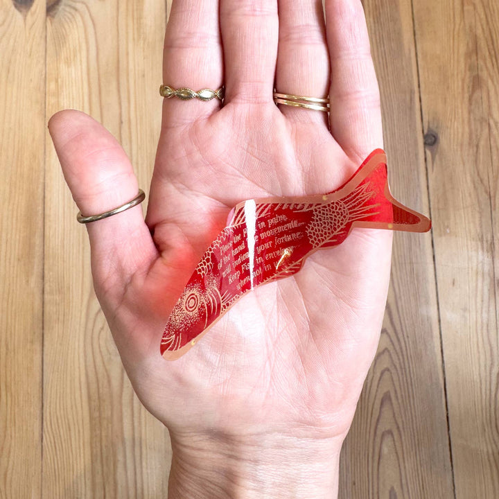 Fortune Fish Card | Good Luck Card | Letterpress Card