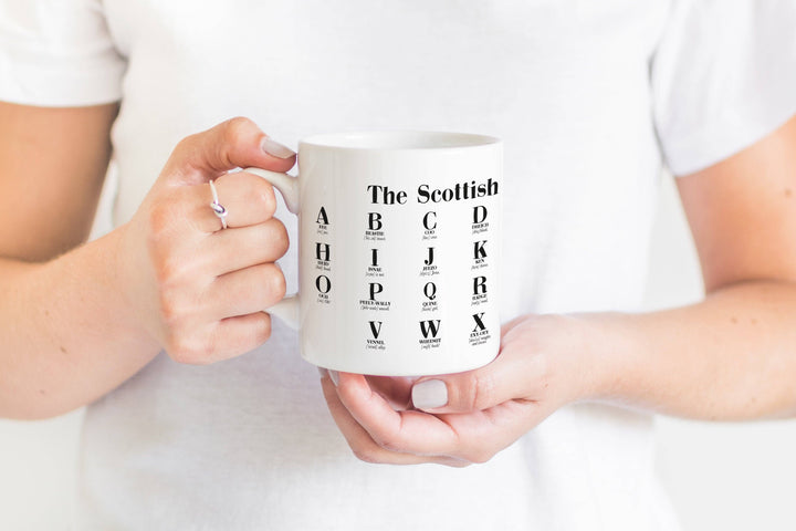 Scottish Alphabet Mug