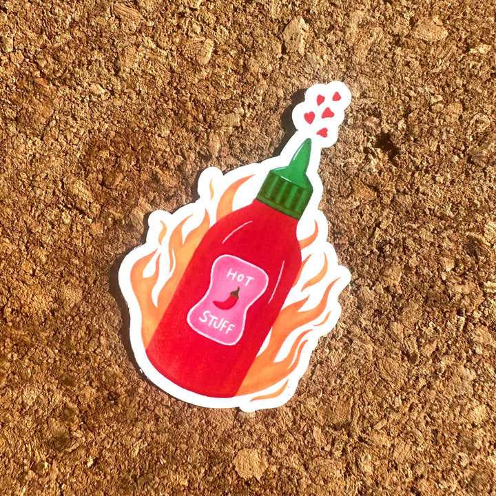 Hot Stuff Chilli Vinyl Sticker