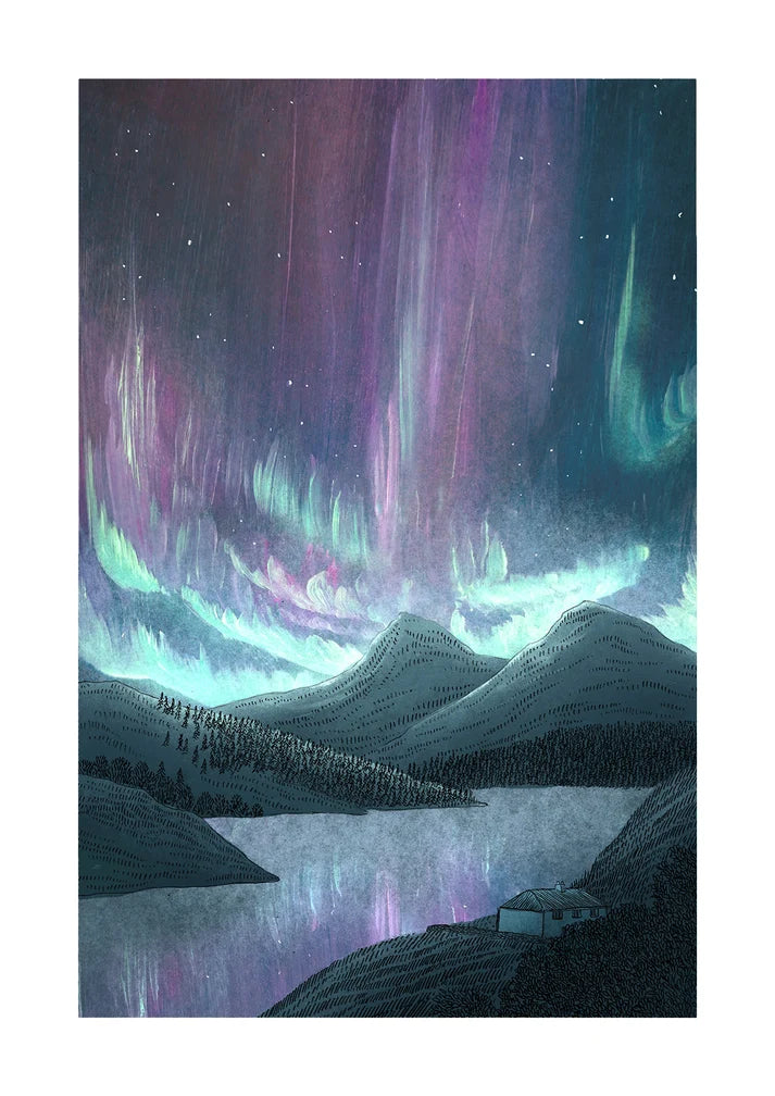 Aurora Highlands A4 Print