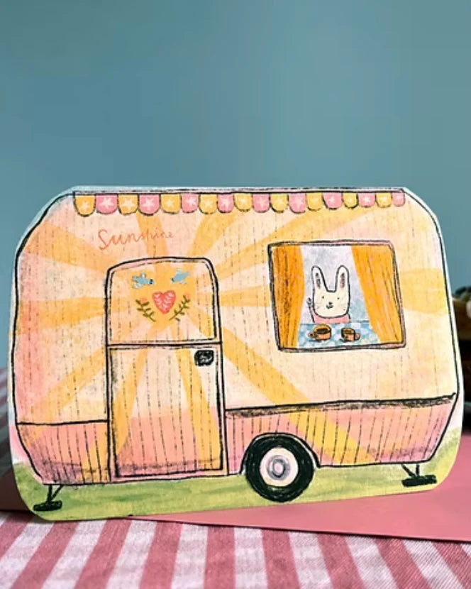Bunny Caravan Card