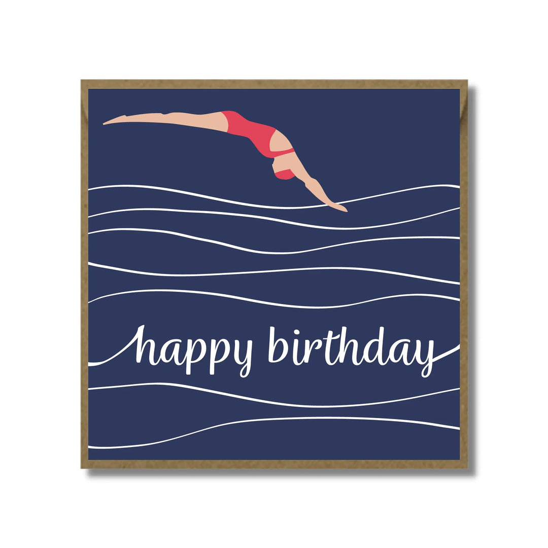 Birthday Swim Card