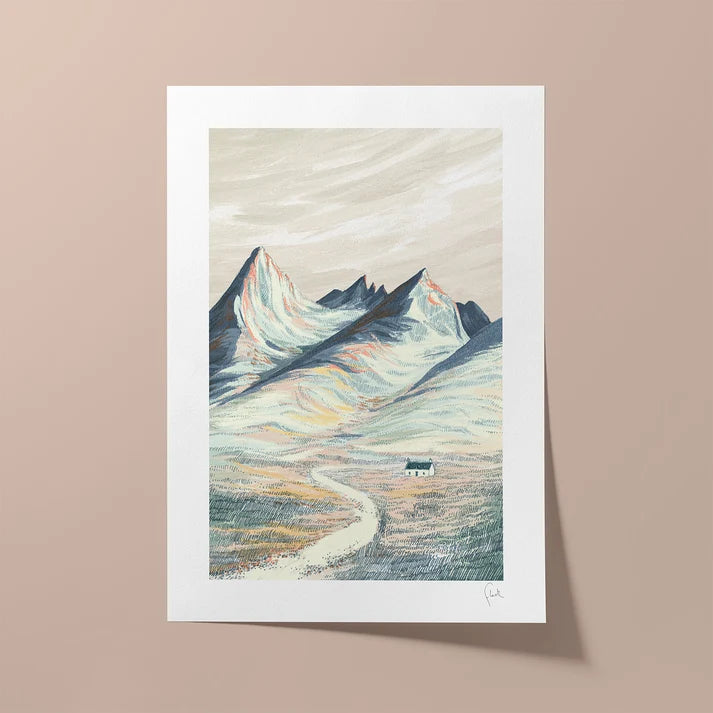 Cuillin Bothy A4 Print - Fleck Illustration