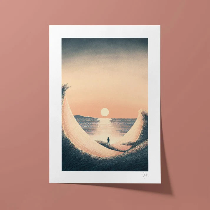 Dunes A4 Print Fleck Illustration