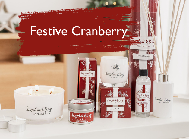 Festive Cranberry Soy Candle | Sandwick Bay Candles