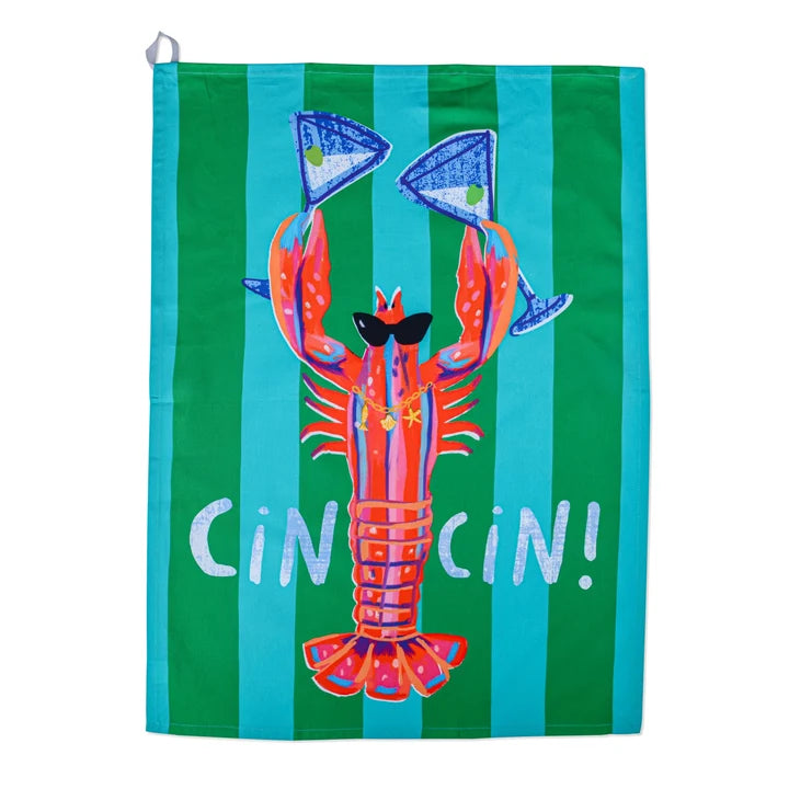 Tea Towel - Cin Cin Lobster