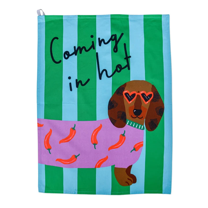 Tea Towel - Coming in Hot