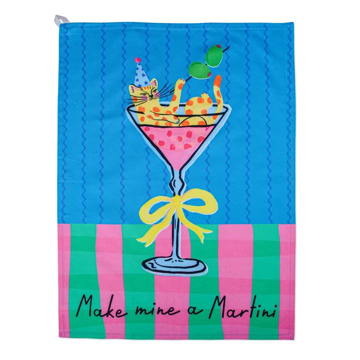 Tea Towel - Make Mine a Martini