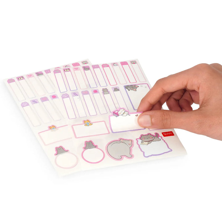 Name Set Of 3 Sticker Sheet - Kitty