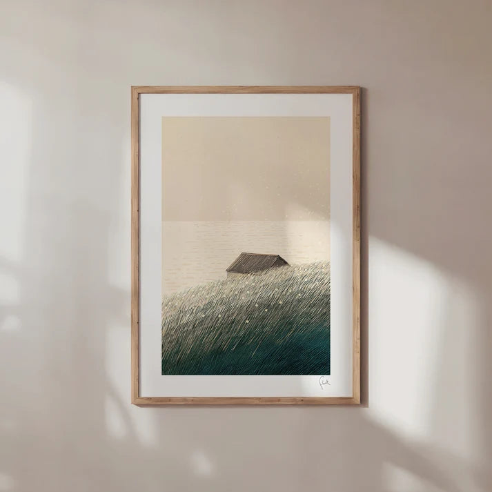 Over the Rise A4 Print - Fleck Illustration