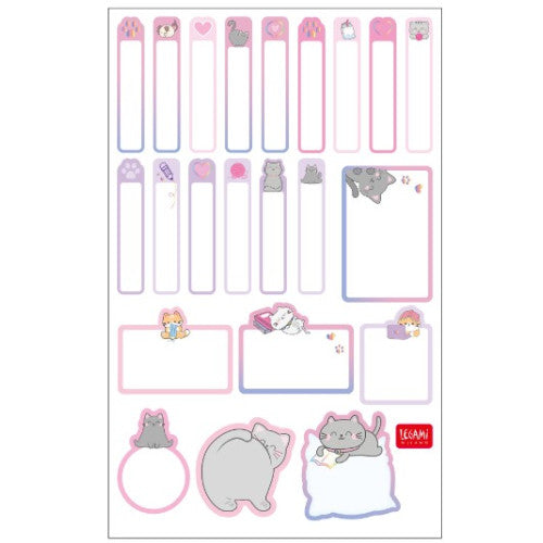 Name Set Of 3 Sticker Sheet - Kitty