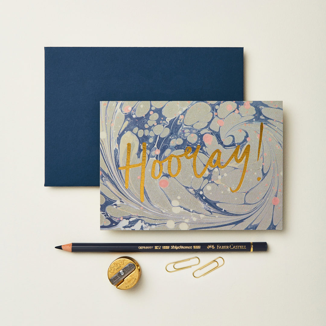 Hooray Blue Marble Card