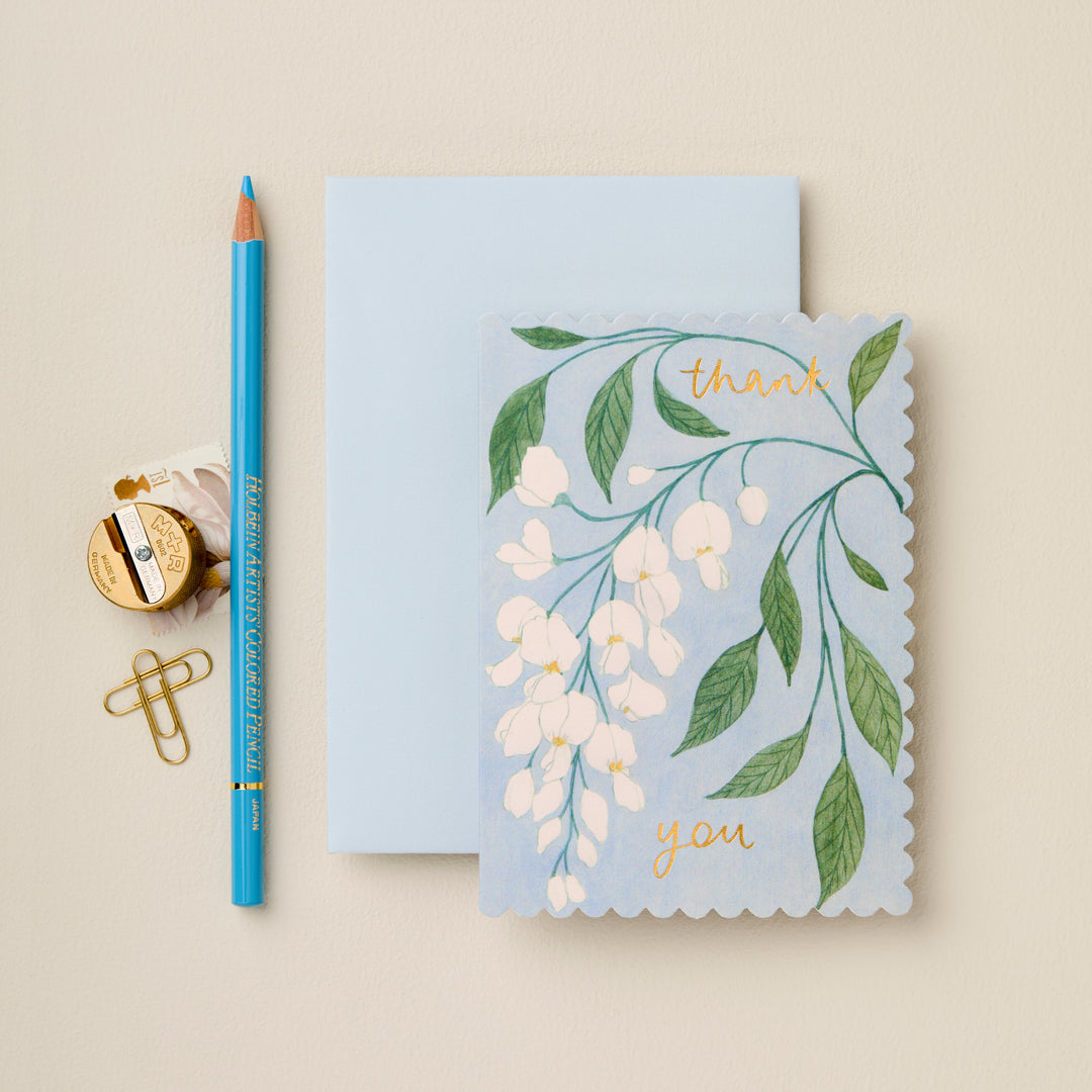 Thank You Wisteria Card