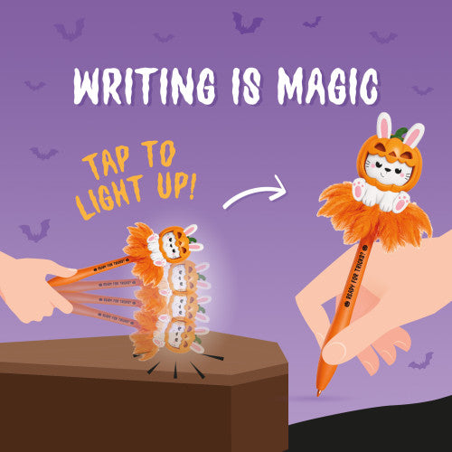 Light-Up Gel Pen - Bunny - Pumpkin