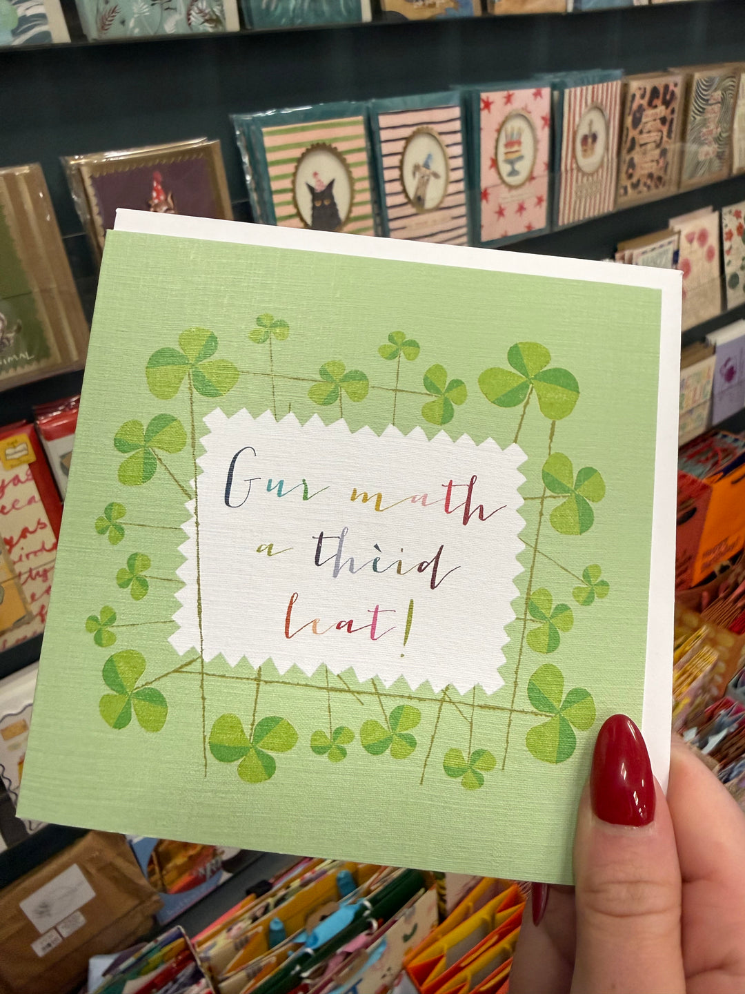 Gaelic Good Luck Card