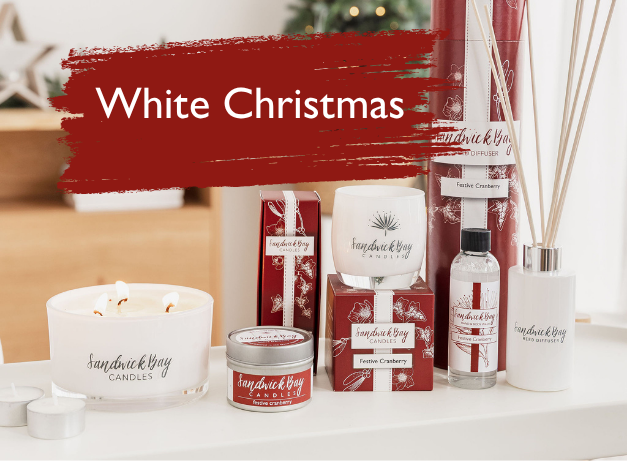 White Christmas Soy Candle | Sandwick Bay Candles