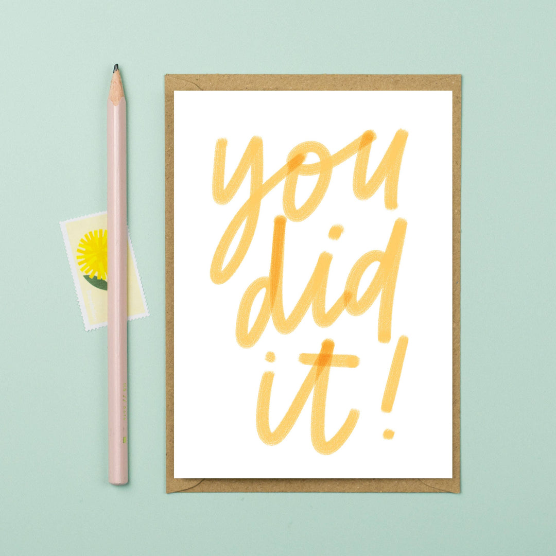 You did it! Card