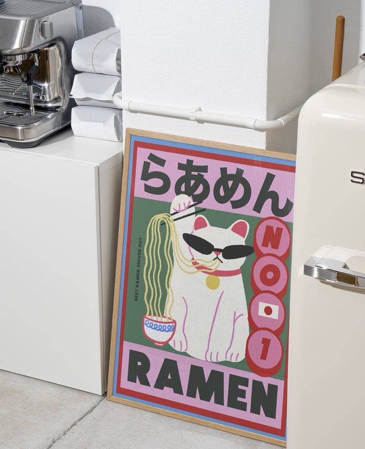 NO 1 RAMEN  Art Print - A4 Size