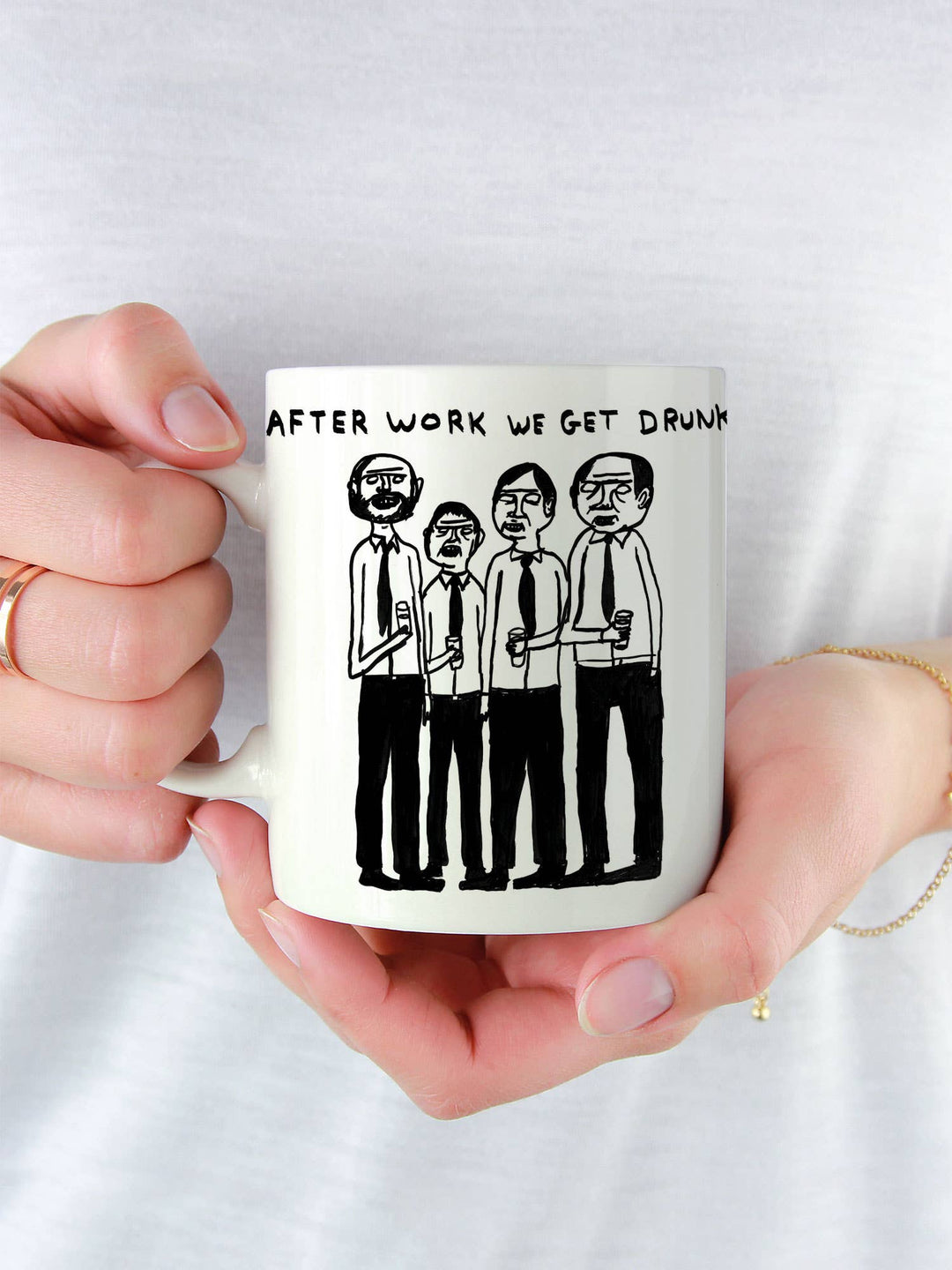 After Work Get Drunk - David Shrigley Mug